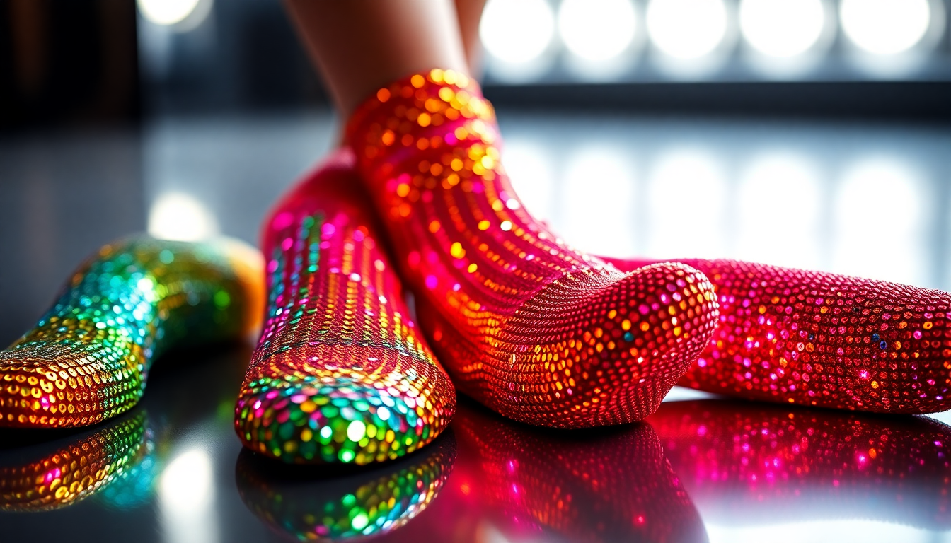 Les chaussettes à paillettes, l'accessoire secret des fashionistas