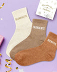 Lot Chaussettes "Blondinette/Farniente/Bichette"