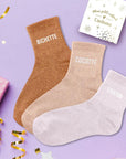 Lot Chaussettes "Bichette/Cocotte/Chaton"