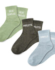 Lot Chaussettes "Super Complice/Pipelette/Canaille"