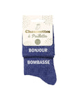 Chaussettes "Bonjour/Bombasse"