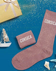 Chaussettes "Corsica" Rose