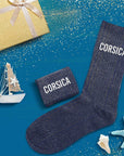 Chaussettes "Corsica" Bleu