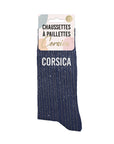 Chaussettes "Corsica" Bleu